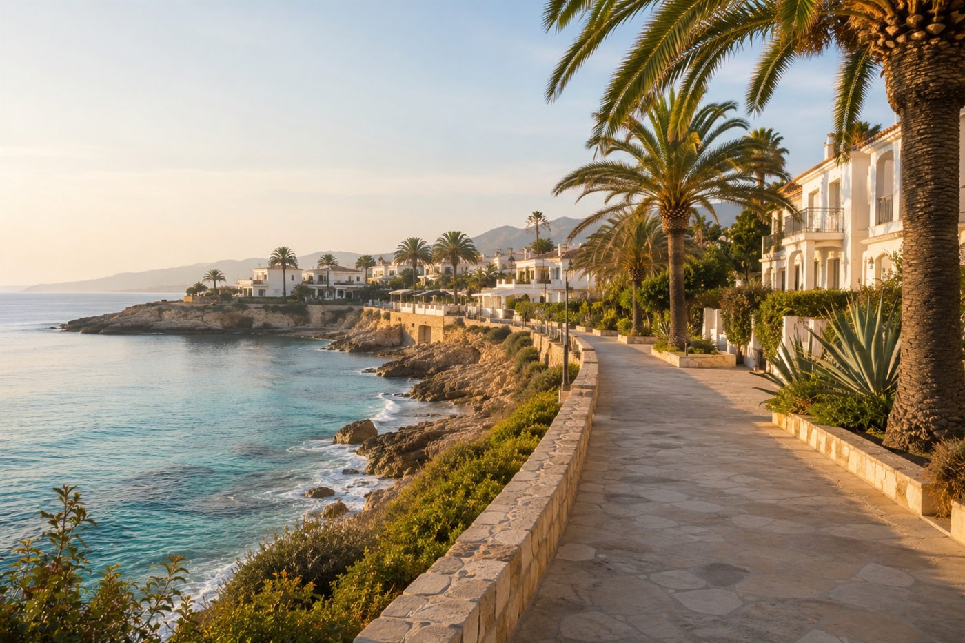 Strandpromenade an der s&uuml;dlichen Costa Blanca